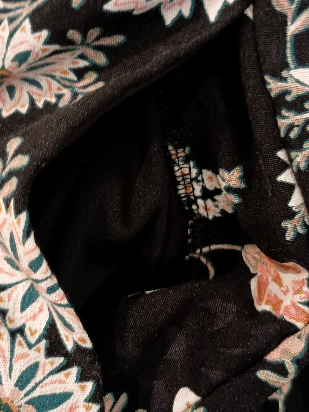Maurices Black Floral Maxi Jumpsuit with Pink and Cream Blooms - Picture 10 of 12